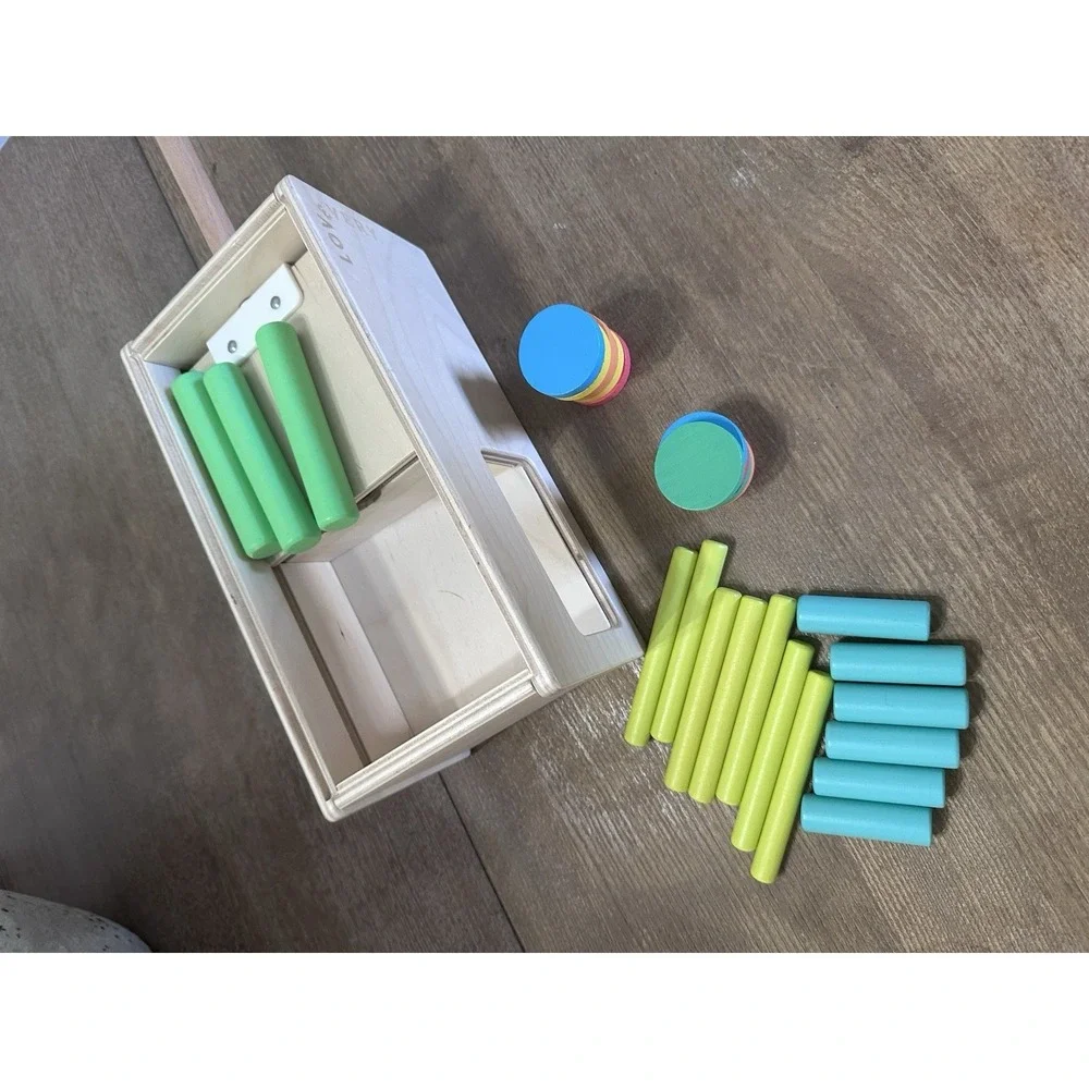 Lovevery Counting‎ Box Wooden  Developmental Baby Toy - Sliding Box